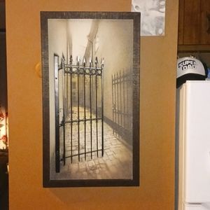 Peir 1 painting w pop out fence